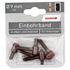 Einbohrband-Set Stahl brüniert Ø 9 mm 4-tlg.