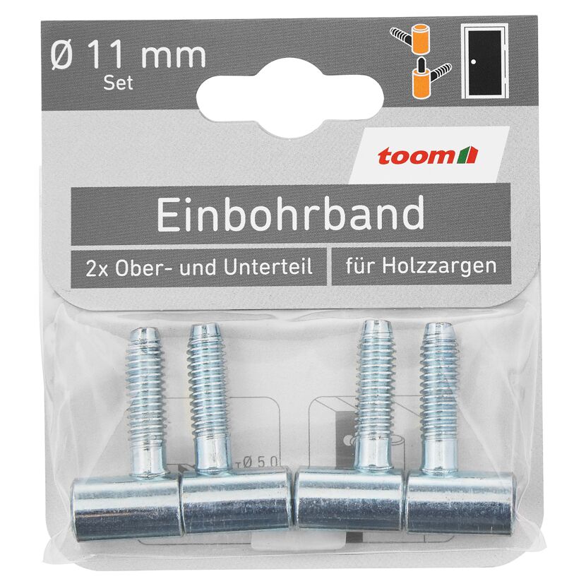toom Einbohrband verzinkt 11 mm 2er-Set