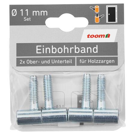 3. Bild von Einbohrbänder verzinkt 2 Stück Ober- und Unterteil Ø 11 mm