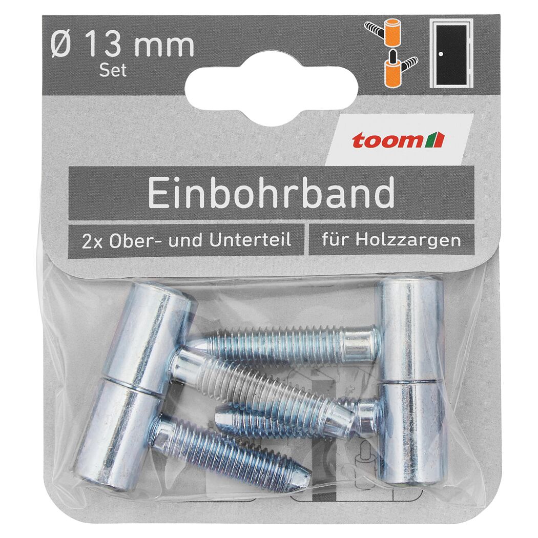 Toom Einbohrband verzinkt 13 mm, 2er-Set