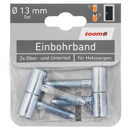 3. Bild von Einbohrbänder verzinkt 2 Stück Ober- und Unterteil Ø 13 mm