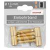 Einbohrband-Set Stahl vermessingt Ø 13 mm 4-tlg.