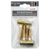 Einbohrband-Set Stahl vermessingt Ø 16 mm 4-tlg.