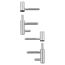 Einbohrband-Set Stahl verchromt Ø 14 mm 4-teilig