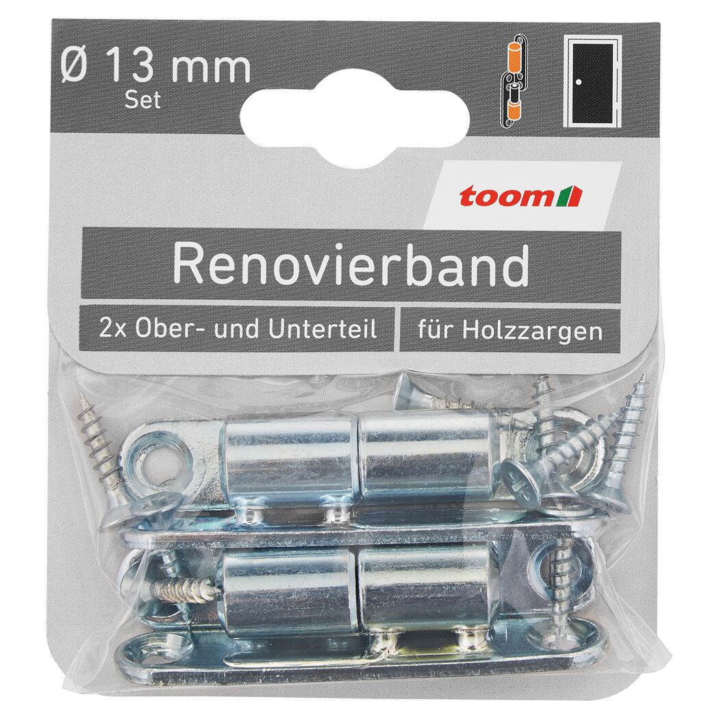 Renovierband-Set Stahl verzinkt Ø 13 mm 4-teilig