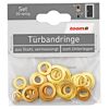 30-teiliges Set Türbandringe von toom messingfarben