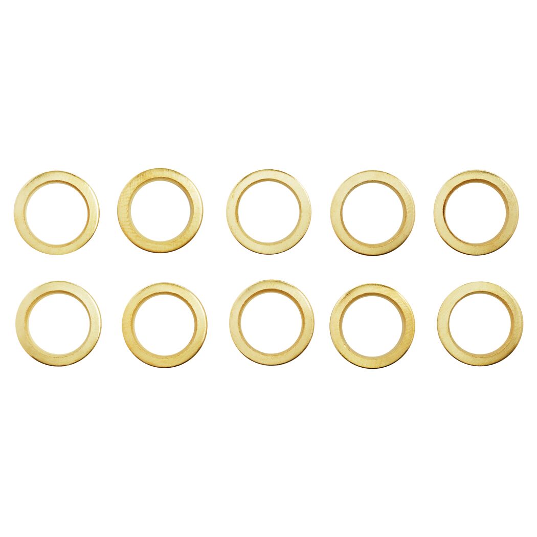 Türbandringe golden 10 Stück Ø 11/16 mm