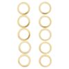 Türbandringe golden 10 Stück Ø 13/19 mm