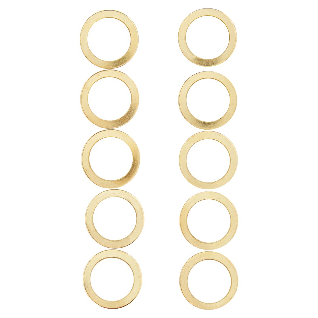 Türbandringe golden 10 Stück Ø 13/19 mm