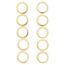 Türbandringe golden 10 Stück Ø 13/19 mm