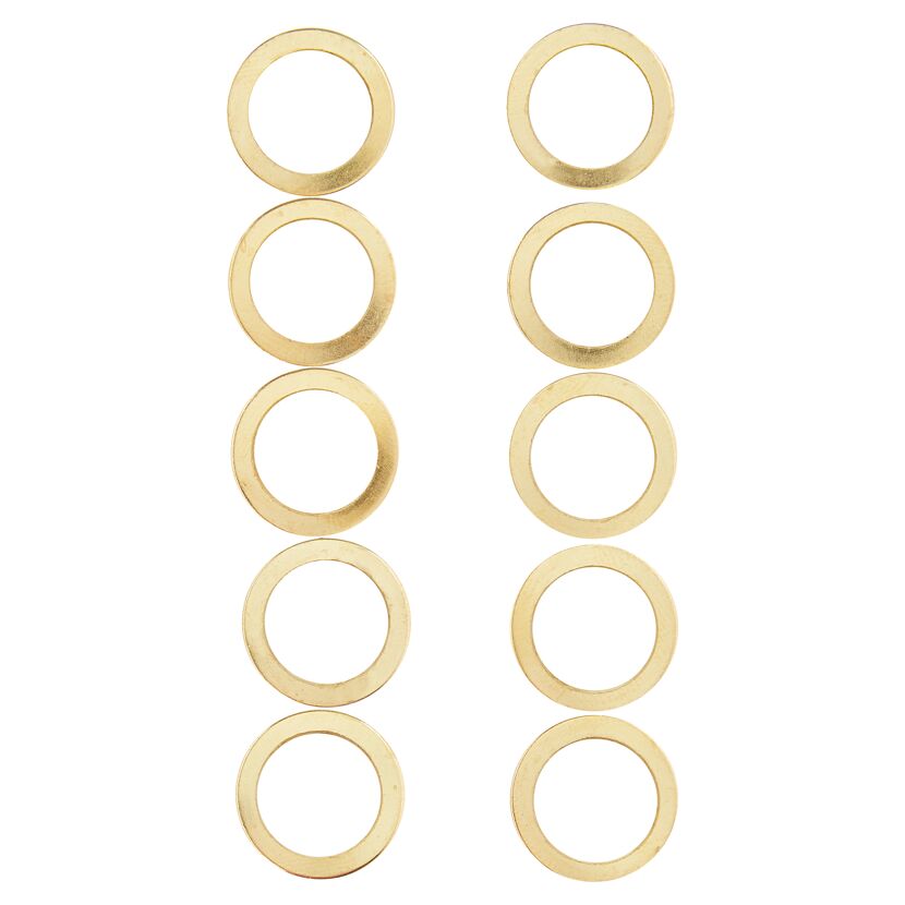 Türbandringe golden 10 Stück Ø 13/19 mm