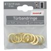 Türbandringe golden 10 Stück Ø 13/19 mm