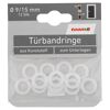 Türbandringe weiß 12 Stück Ø 9/15 mm