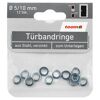 Türbandringe silbern 12 Stück Ø 5/10 mm