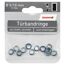 Türbandringe silbern 12 Stück Ø 5/10 mm