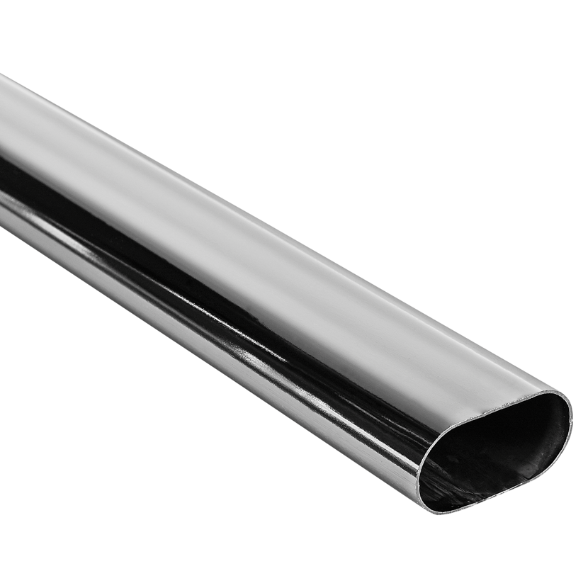 Schrankrohr oval 1.200 mm verchromt