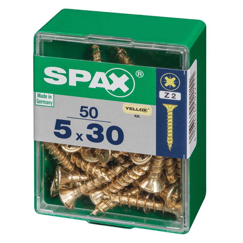 Senkkopfschrauben PZ2 Ø 5 x 30 mm 50 Stück