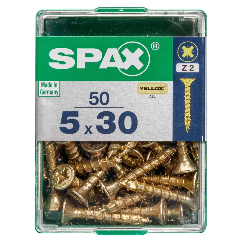 Senkkopfschrauben PZ2 Ø 5 x 30 mm 50 Stück