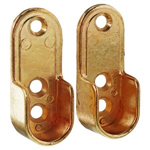 Stangenlager vermessingt oval 30 x 15 mm 2 Stück