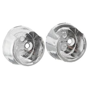 Stangenlager Kunststoff silbern Ø 25 mm 2 Stück