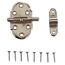 Grendelriegel Stahl vernickelt 40 x 80 mm