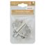 Grendelriegel Stahl vernickelt 40 x 80 mm