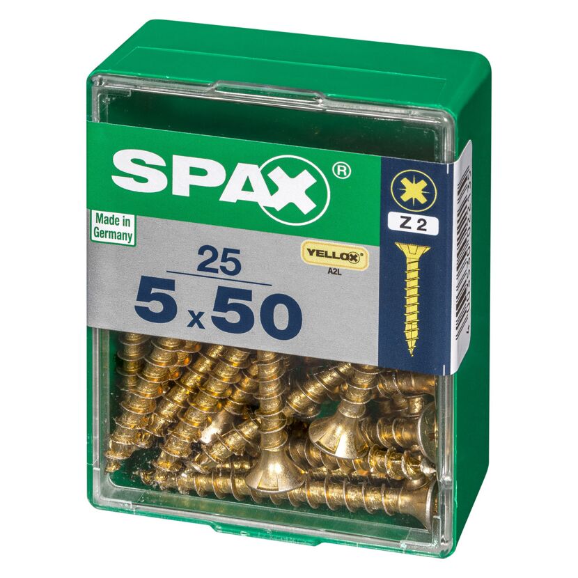 Senkkopfschrauben PZ2 Ø 5 x 50 mm 25 Stück