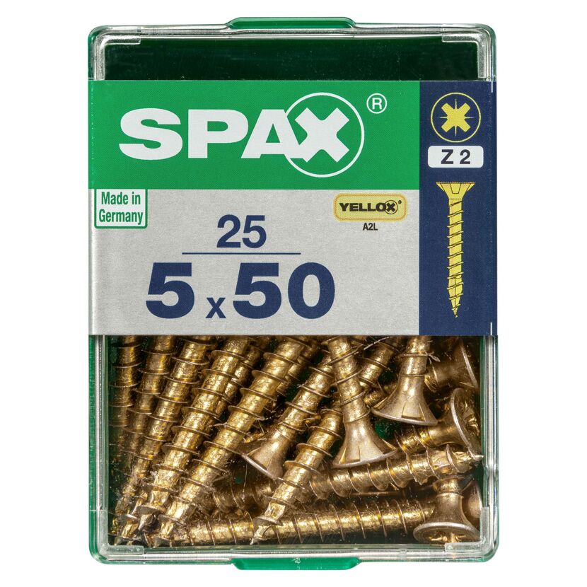 Senkkopfschrauben PZ2 Ø 5 x 50 mm 25 Stück