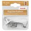 Kajütenhaken Messing vernickelt 7,5 cm