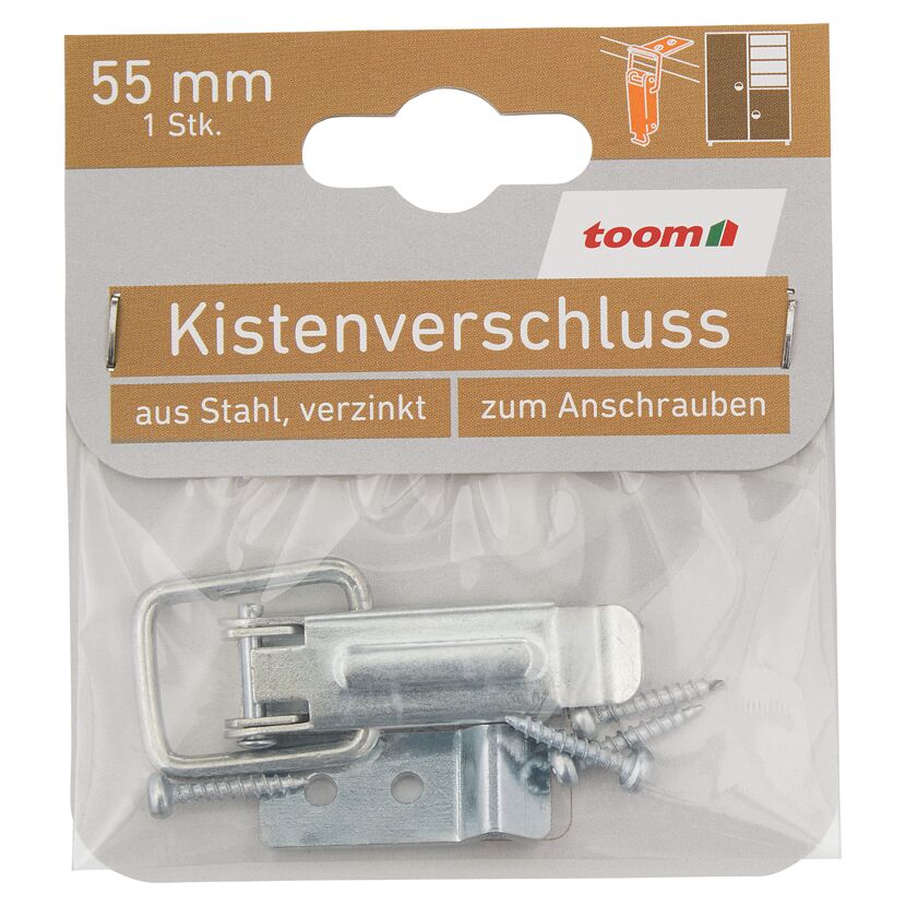 Kistenverschluss Stahl verzinkt 55 mm