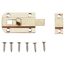 Knopfriegel vernickeltes Messing 25 x 40 mm