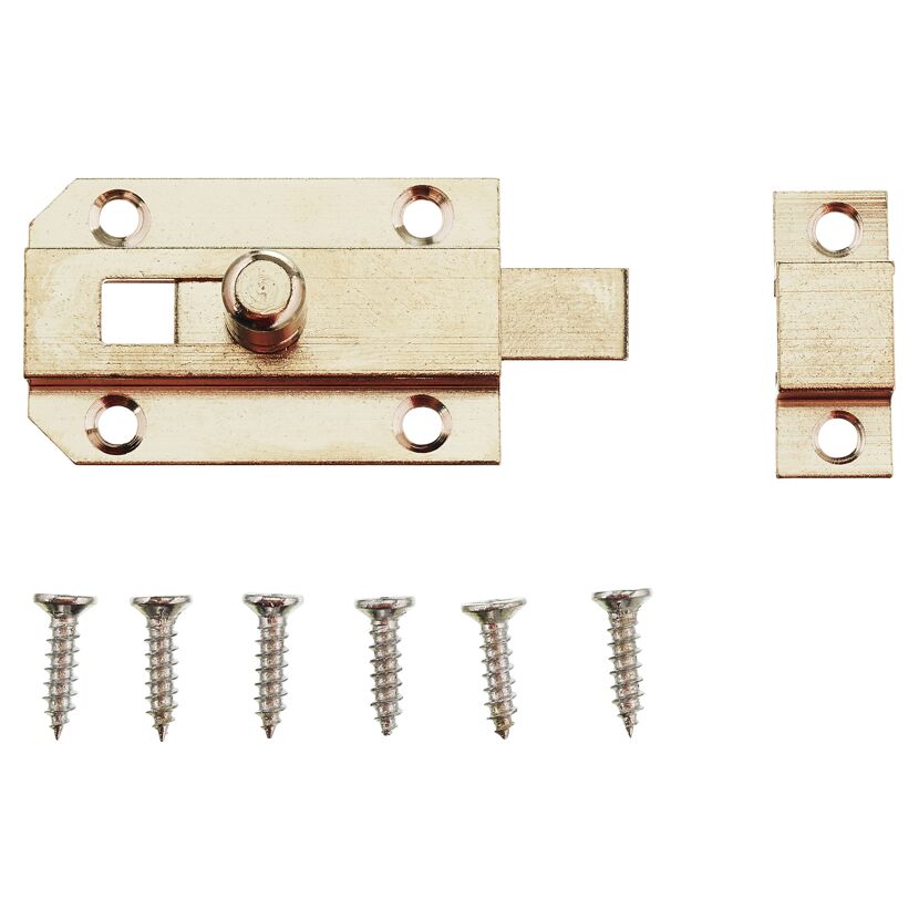 Knopfriegel vernickeltes Messing 25 x 40 mm