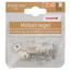 Knopfriegel vernickeltes Messing 25 x 40 mm