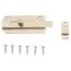 Möbelriegel Messing vernickelt 60 x 25 mm