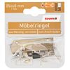 Möbelriegel Messing vernickelt 60 x 25 mm