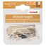 Möbelriegel Messing vernickelt 60 x 25 mm