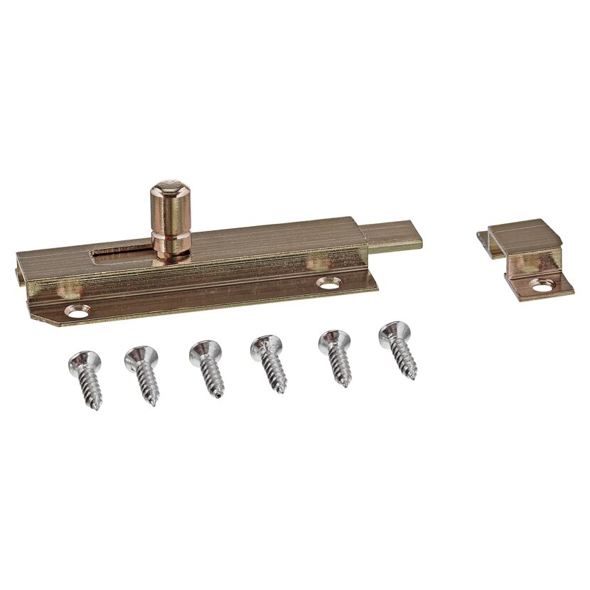 Möbelriegel Messing vernickelt 60 x 25 mm