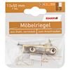 Möbelriegel vernickelter Stahl 13 x 50 mm