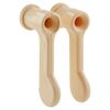 Vorreiber Kunststoff beige 5,5 cm 2 Stück
