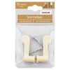 Vorreiber Kunststoff beige 5,5 cm 2 Stück