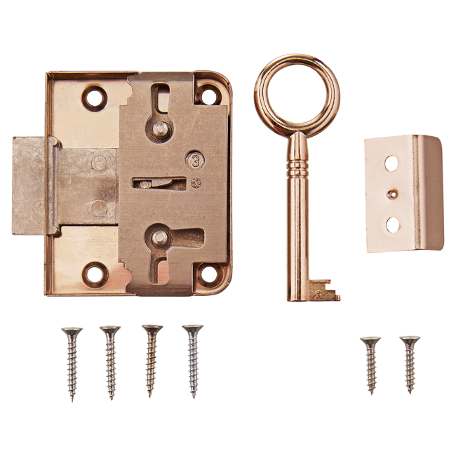 Bild von Aufschraubschloss Metall 49 x 58,5 x 9,5 mm