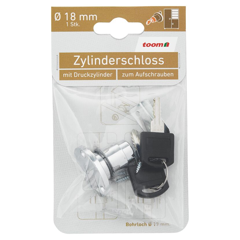 Zylinderschloss Metall Ø 18 mm