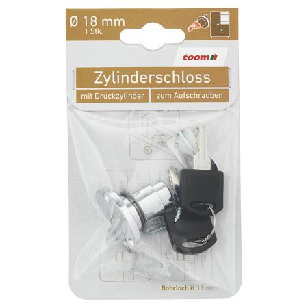 3. Bild von Zylinderschloss Metall Ø 18 mm