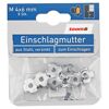 Einschlagmuttern M4 Stahl verzinkt 8 Stück