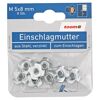 Einschlagmuttern M5 Stahl verzinkt 8 Stück
