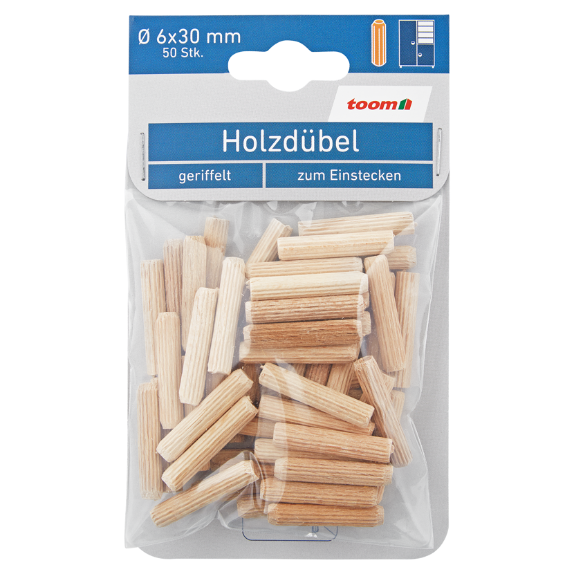 Holzdübel Ø 6 mm 50 Stück