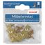 Möbelwinkel Stahl vermessingt 4 Stück 10 x 40 x 40 mm seitliche Verschraubung
