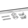 Schiebetürbeschlag Aluminium 1550 mm
