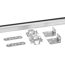 Schiebetürbeschlag Aluminium 1550 mm
