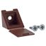 Eckverbinder Kunststoff braun 35 x 25 x 25 mm, 4 Stück